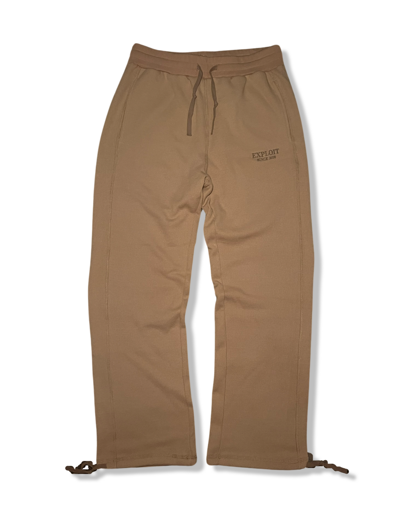 Tan Waffle Knit Pants