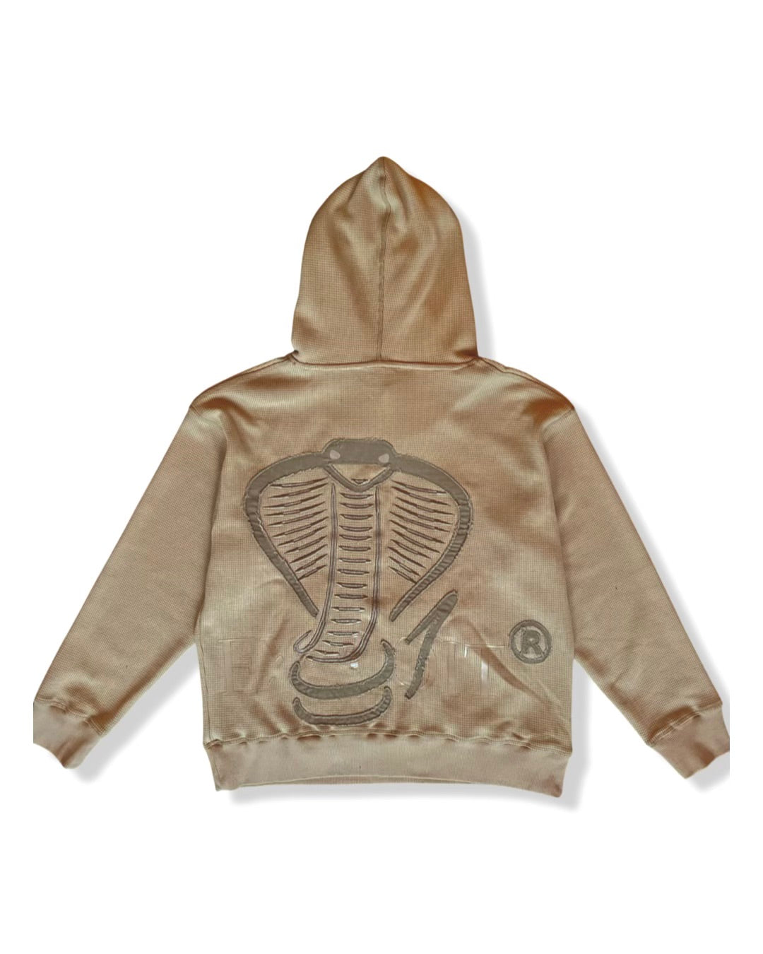 Tan Waffle Knit Sweatshirt