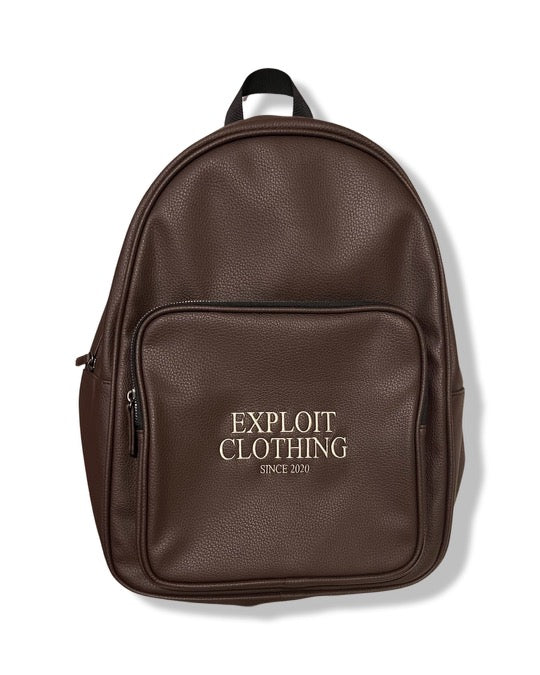 Brown Leather Backpack